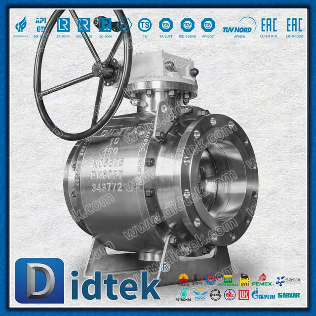 Valvola a sfera Elgiloy Trunnion con guarnizione a labbro Inconel Alloy625